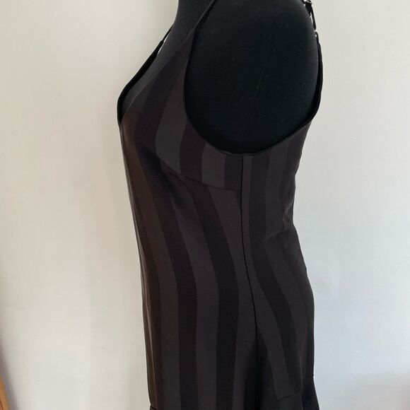 New with tags Cooper St spaghetti strap tonal striped dress, flounce hem, size 4 - Picture 9 of 11